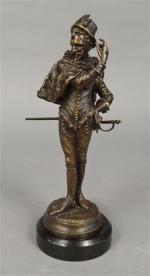 104 - STELLA Etienne-Alexandre (XIX's) : Mignon d'Henri III. Bronze...