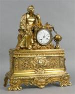 111 - Pendule d'époque Louis-Philippe en bronze  à décor...