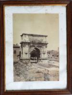 190 - BISSON Jeune (1826-1900) : Rome : l'Arc de...