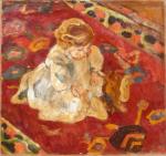 Louis VALTAT (1869 - 1952) - L'enfant au tapis ...