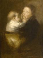 Eugène CARRIERE (1849 - 1906) - Mère et Enfant