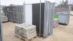 23 palissades de chantier tôlées Cisabac 200x200 avec 20 plots...