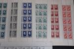 France timbre n°752a, 607/608, 587/592, 446, 461, 389, 550 (variétés...