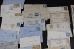 64 lettres, cartes précurseurs et journal 1852/1895, république, lauré, bordeaux,...
