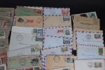 1 petit carton avec 180 lettres D'AEF/AOF, Benin, Congo, cote...