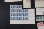 France séries complètes chômeurs intellectuels timbre n°380 (29 pièces), 381...