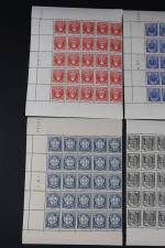 France timbre n°526 à 537 séries complètes des armoiries (25...