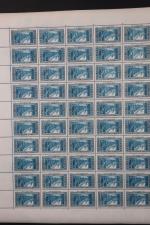 Algérie timbres n°121 & 123 2 feuilles de 50 parfaite...