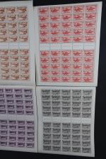 Maroc timbres-poste Aérienne n°12/21 en feuilles de 50 parfaite fraicheur...