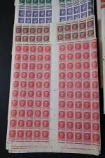 France timbre série Pétain n°505 à 521B + 7 bandes...