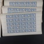 France timbres divers entre n°435 et n°498 en feuilles complètes...