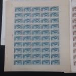 MAROC timbre en feuilles de 50 et fragments de Poste...