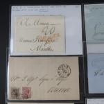 1 lot de 13 lettres d'Espagne de 1776 à 1878,...