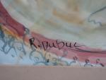 DUBUC Roland (1924-1998) - Le cirque. Aquarelle sur papier signée...