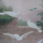 WAUPA (?) E. (XXème siècle) - Envol de colombes. Pastel...