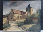 GIRONDEAU Yvon (XIX-XXème siècles) - Eglise de La Villeneuve au...