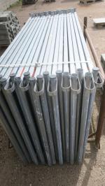 18 barrières de chantier Cisabac métal perforé 200x100 avec 18...