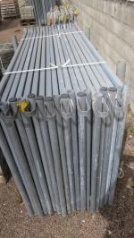 18 barrières de chantier Cisabac métal perforé 200x100 avec 18...