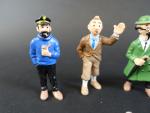 Tintin, Bully, 1990, série complète de 6 figurines  (Tintin,...