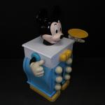 Pierre COLLEU (né en 1948). Commode Mickey Mouse en plastique...