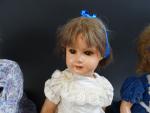 Lot de 3 poupées en composition dont SFBJ 301, H...