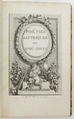 Collectif. Poésies satyriques du XVIIIe siècle. Londres, sn, 1782. ...