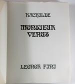 FINI (Léonor) & RACHILDE. Monsieur Venus. sl, Agori, 1972. ...