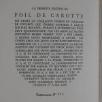 POULBOT (Francisque) & RENARD (Jules). Poil de Carotte. Paris, terres...