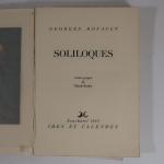 ROUAULT (Georges). Soliloques. Neuchâtel et Paris, Ides et Calendes, 1944....