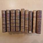 Ensemble de neuf livres reliés dont:
- Discours sur l'histoire ecclésiastique...