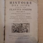 Histoire des juifs par Flavius Joseph, Paris, 1700