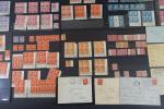1 lot de timbres et lettres oblitérations types semeuses et...