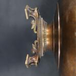 RICHARD Alfred (1844-1884) : Coupe sur pieds en bronze à...