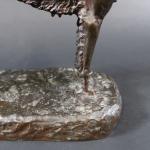 THOMAS Math. (XIX - XX's) : Lévrier barzoï. Bronze patiné....