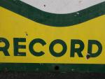 Yacco l'huile des records du monde. Grande plaque publicitaire en...