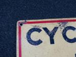 CYCLES JEAN THOMANN - Plaque publicitaire en tôle (usures). 33...