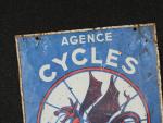 CYCLES HASTY Agence - Plaque publicitaire en tôle double face...