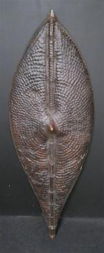 BOUCLIER en peau d'hippopotame. Ethiopie, Oromo ou Orneto