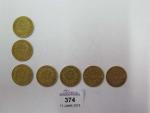 Sept pièces de 10 Francs or Napoléon III : 3...