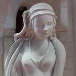 Ecole Néo-Renaissance du XXème siècle
Comtesse de Champagne au Balcon 
Sculpture...