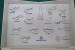 AEROSPATIALE - Collection de 15 pin's reproduisant des hélicoptères et...