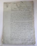 [Actes - Yonne]. Ensemble d'actes et documents manuscrits concernant l'Yonne,...