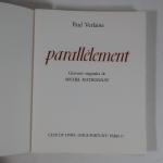 MATHONNAT (Michel) & VERLAINE (Paul). Parallèlement. Paris, Club du livre,...