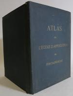 Ecole d'application de Fontainebleau. Atlas. Cours d'art militaire. 1876.
In-folio cartonnage...