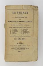 LEUCHS (Jean-Charles). La Chimie appliquée à la conservation des substances...