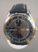 BREITLING CHRONOMAT - Montre bracelet chronographe en acier et or...