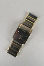 RADO Jubilé - Montre-bracelet rectangulaire mouvement à quartz, cadran noir...