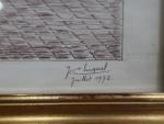 CHIQUEL (XXème siècle) - Château de Fontainebleau. Dessin signé et...