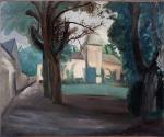 KAYSER Edouard-Charles (1882-1965) : Tour carrée. H.sur papier marouflé sur...
