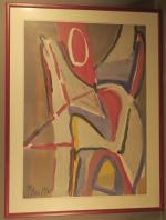 Bram VAN VELDE (1895-1981) - Le combat 1974 (rouge jaune...